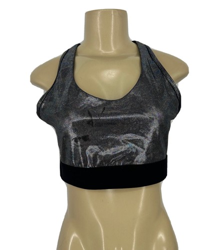 Zyia Medium Disco Luxe Athletic Sports Bra Pullover Racerback 1-2 - 第 1/7 張圖片