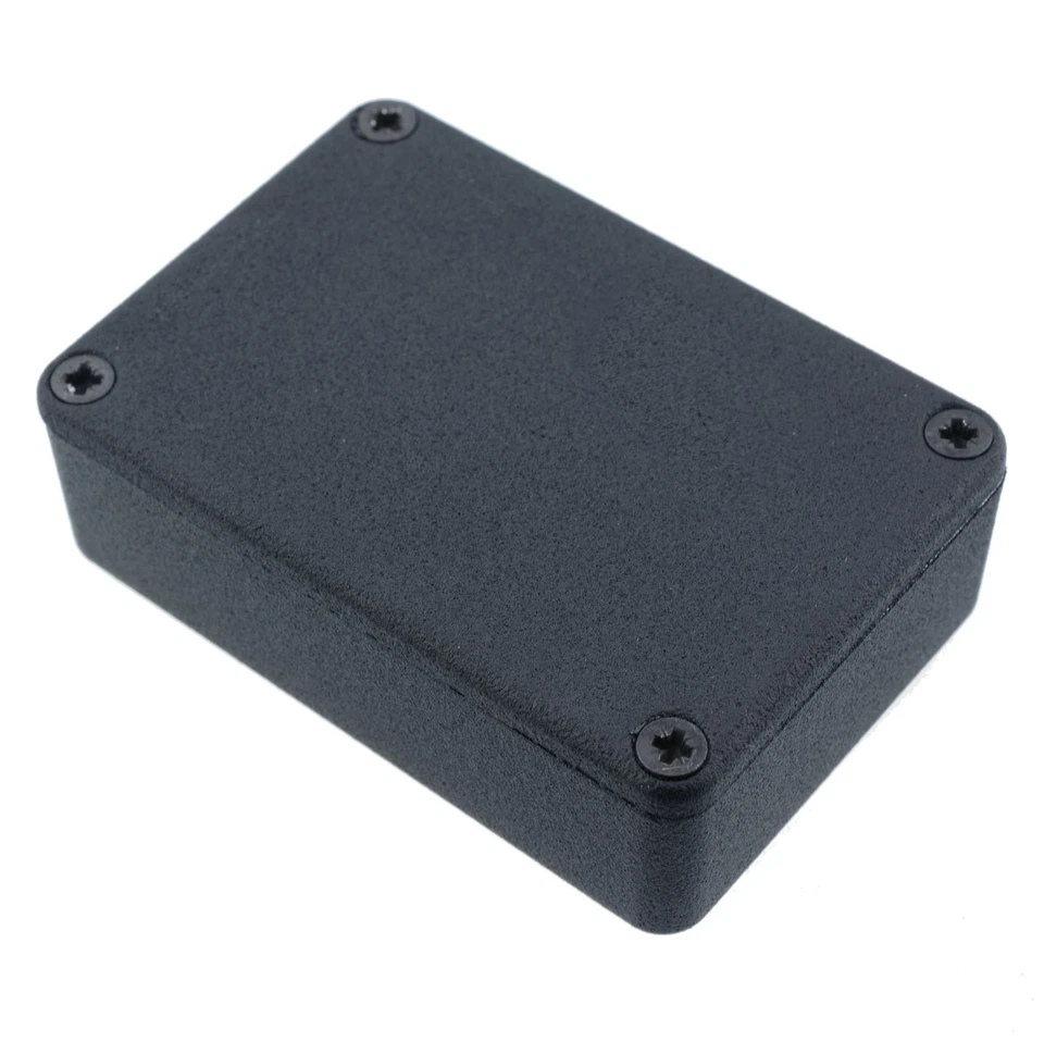 1550PBK Genuine Hammond Black Diecast Aluminium Enclosure Box (80 x 55 x 25mm)