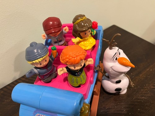 Traîneau Fisher Price Little People Disney Frozen Anna Kristoff Sven Olaf - Photo 14/14