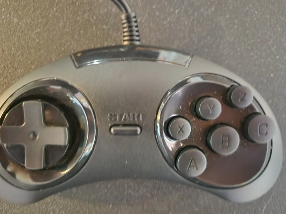 Unbranded 6 Button SEGA Genesis controller (Black) - Image 2 of 3