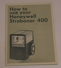 Vintage Honeywell Strobonar 400 Camera Flash Instruction Manual