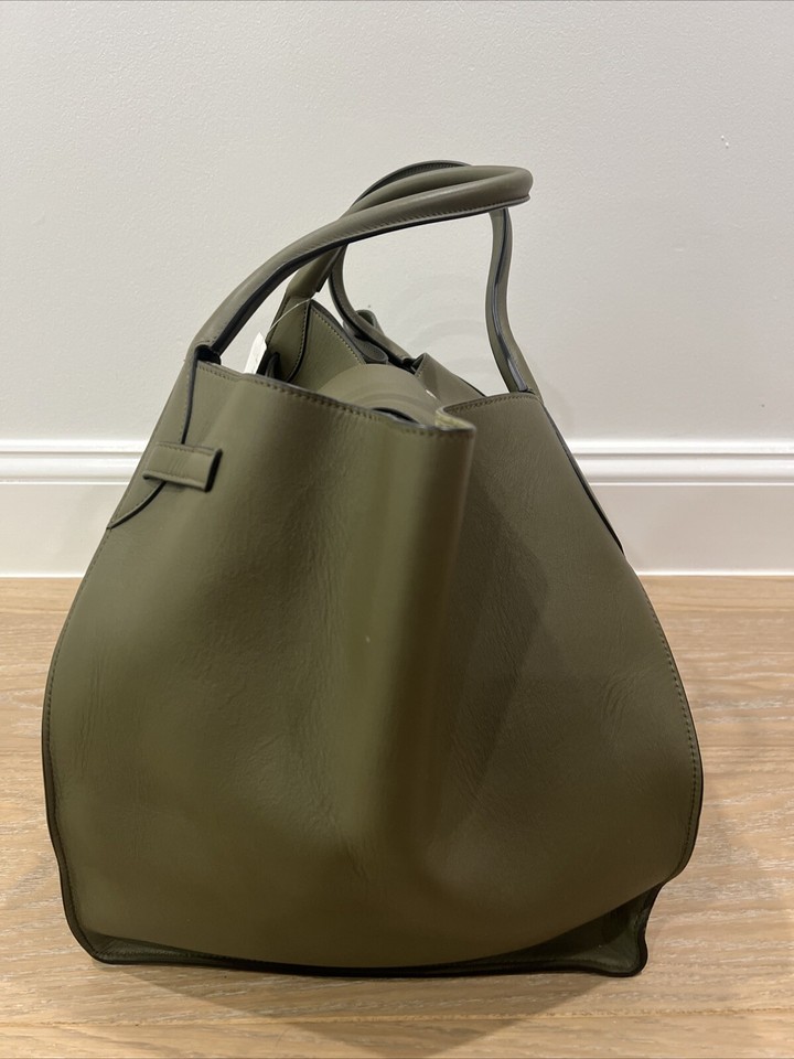 Celine Big Bag Medium Size 100 Calfskin Olive Green Brand New eBay
