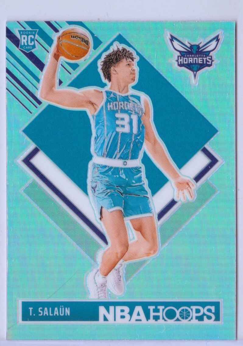 2024-25 NBA Hoops Premium Silver Prizm #292 Tidjane Salaun RC - Hornets