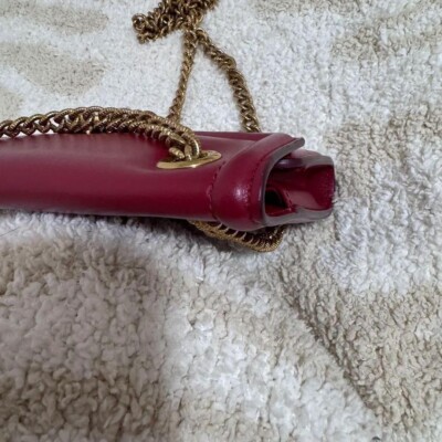 バッグ D&G Logo Chain Shoulder Bag Red Beige D&G Logo Chain Shoulder Bag Red Beige - メルカリ