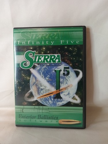 Infinity Five Suite Sierra Exterior Ballistics Version 5.1 CD Rom software