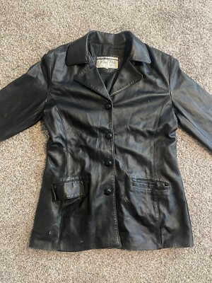 Vera Pelle - Vintage Black Leather Jacket 