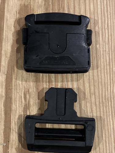 Fibbia nera 50 mm clip plastica tessitura artigianale paracord borsa cinghia fattoria cantiere - Foto 2 di 5