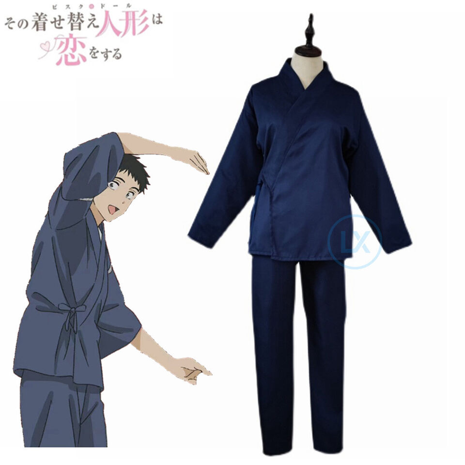 Unisex Anime Cos My Dress-Up Darling Gojo Wakana Cosplay Costume Kimono Uniform
