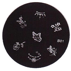 LIBERA SELEZIONE 16 stencil nail art stampaggio raschietto timbro unghie NUOVO - Foto 18 di 18