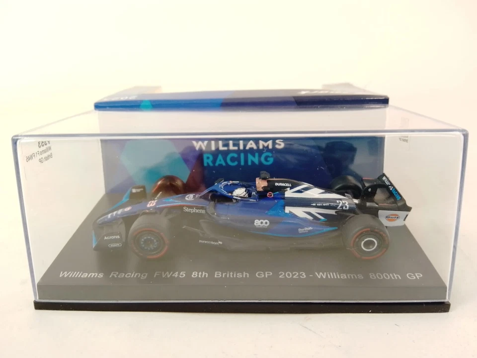Spark Williams FW45 #23 Alexander Albon British GP 2023 1/64 Y353 - Image 3 of 4