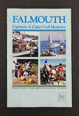 1991 Falmouth Cape Cod Massachusetts Tourist Recreation Vintage Travel Booklet