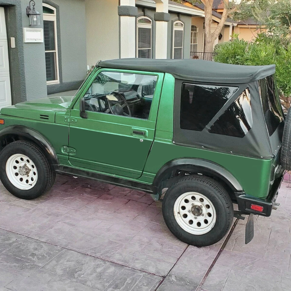 For 1986 - 1994 Suzuki Samurai Replacement Soft Top with Zip Out Tinted Windows - Image 3 of 4