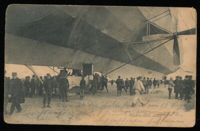 AK - Zeppelin a Lunéville Frankreich - 1.WK