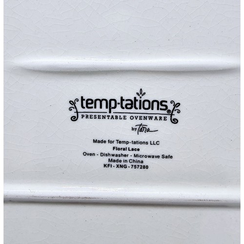 Temp-tations By Tara 16" x 9.75" Floral Lace Serving Tray - Picture 7 of 10
