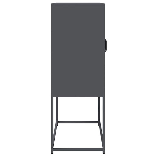 Highboard Anthracite 68x39x107 cm Steel - Picture 7 of 11