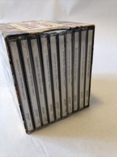 NEW-FACTORY SEALED MASTERS OF THE OPERA Volume 1-10 Box Set of Music CD's - Foto 2 di 3