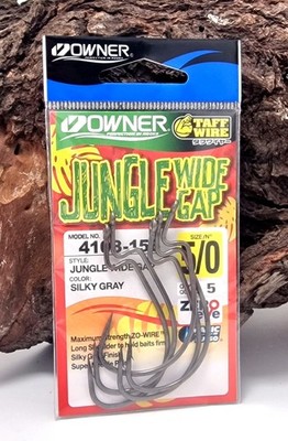Balzer Owner Jungle Wire Wide Gap Hook 4108-156 5/0 Offsethaken Zo-Wire SALE