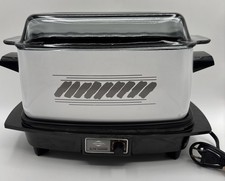 Vtg West Bend Slow Cooker 4 Qt White & Gray  ...