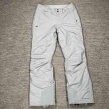 Columbia Omni-Heat Tech Snow Pants Women Medium Gray Ski Insulated Snowboard