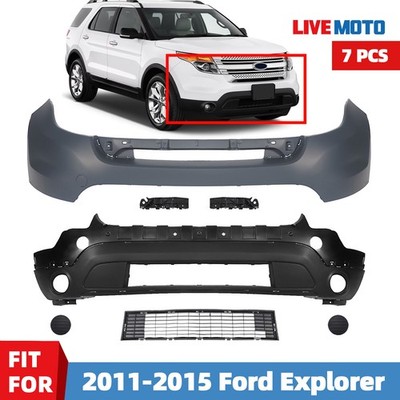 Front Bumper Cover Set For 2011 2012 2013 2014 2015 Ford Explorer Limited XLT