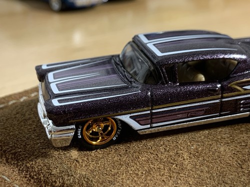 Hot Wheels '58 Chevy Impala Custom Wheel Swap Metalflake Wine - Bild 18 von 20