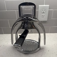 ROK Presso Manual Espresso Coffee Press Maker Silver - Works Great!