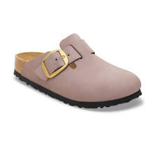 Birkenstock Boston Big Buckle Nubuck Leather Faded Purple - 37-41NEW