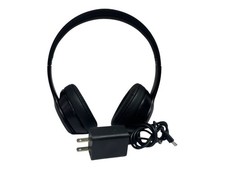 BEATS SOLO 3 BLACK WIRELESS OVER EAR HEADPHONES  CHARGER AZP028367 