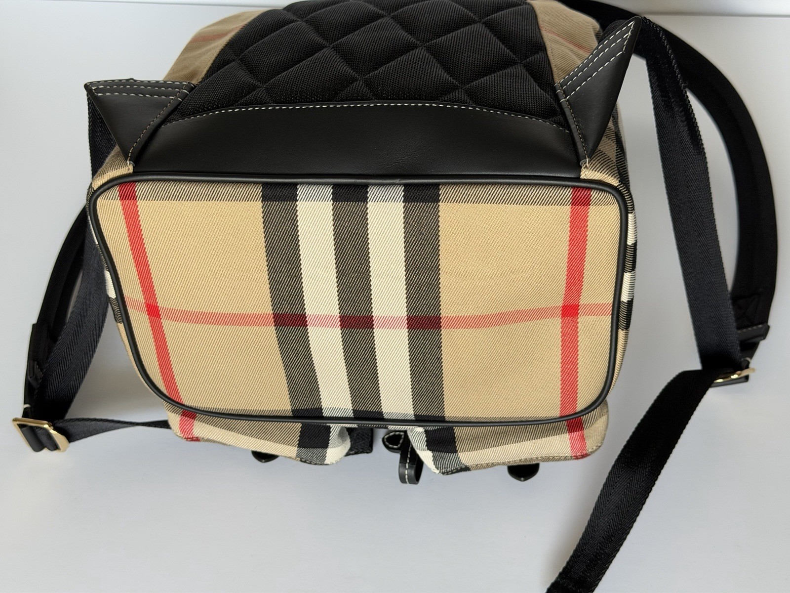 Burberry Medium Enfield Check Archive Beige IP Check Backpack  8109273 NWT $1595 image 9