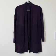 Lululemon Sit In Lotus Wrap II Cassis Size 8 Cardigan Merino Wool