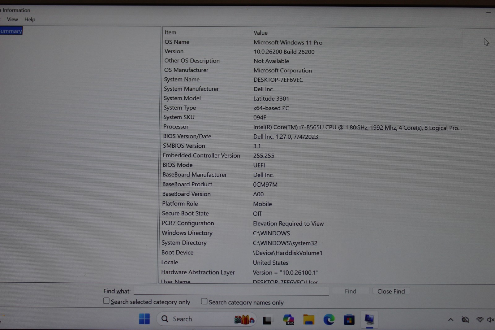 Dell Latitude 3301, 13.3-Inch Laptop, with Intel Core i7 8th Gen., Windows 11 Pro