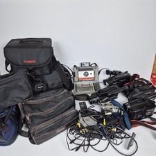 Vintage Camera  Camcorder Bundle   Polaroid 104, JVC VHS-C, Samsung VHS, Sony  