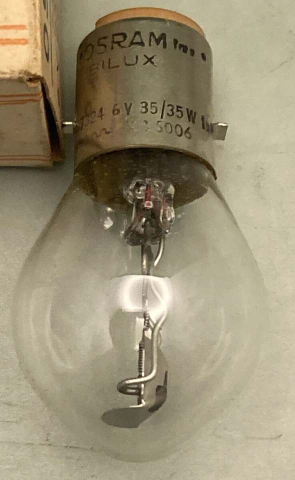 NUEVA BOMBILLA ORIGINAL OSRAM 7324 6V35/35W PARA HONDA XR200R, XR250R, XR350R Foto 2 de 2