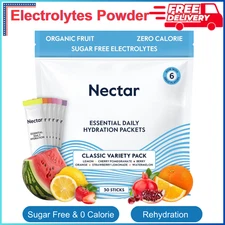 Nectar Hydration Packets, Electrolytes Powder Packets, Sugar Free & Zero Calorie