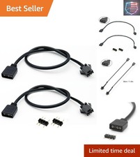 1-to-1 ARGB Extension Cable, 5V 3-Pin Female to JST SM 3Pin Female, 11.8 Inch...