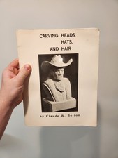 Carving Heads, Hats, and Hair c1986 Bolton Wood Carving Guide Manual Patterns