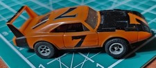 AFX Aurora HO Slot Car Dodge Charger Daytona orange 7 Vintage
