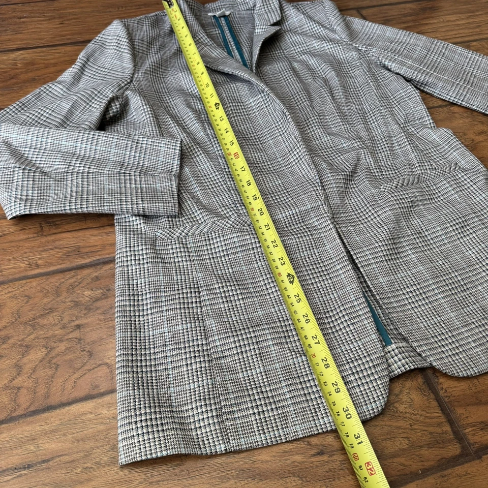 Traje de pantalón a cuadros beige CATO para mujer 2 piezas | Talla M | Forrado manga larga | Usado Foto 3 de 4