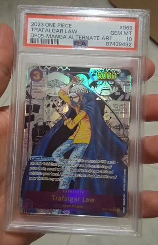 One Piece Trafalgar Law Manga PSA 10 ENG OP05-069