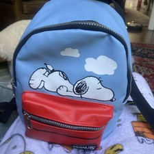 Peanuts Snoopy Blue and Red Backpack NEW - NWT