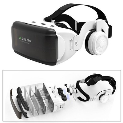 VR Shinecon VR Headset 3D Brille Virtual Reality Headset für VR Spiele und 3D