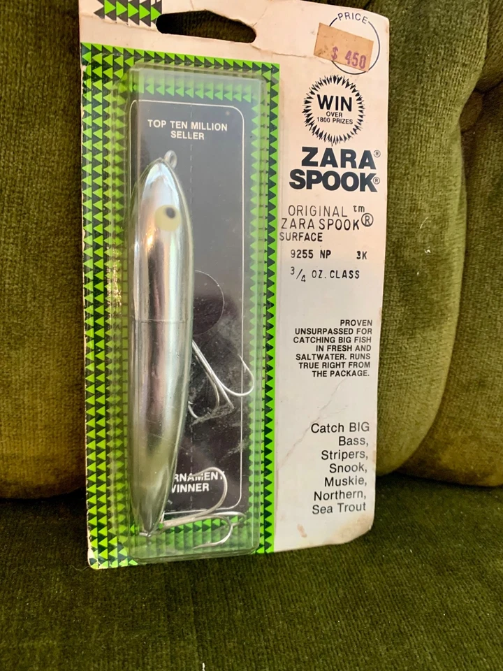 Nuevo de Lote Antiguo* Heddon Original Zara Spook 3/4 OZ 9255NP *Raro* 1960-70S Foto 2 de 4