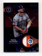 PETE ALONSO 2025 TOPPS TRIBUTE STAMP OF APPROVAL RARE PURPLE PATCH #01/50 BF8830