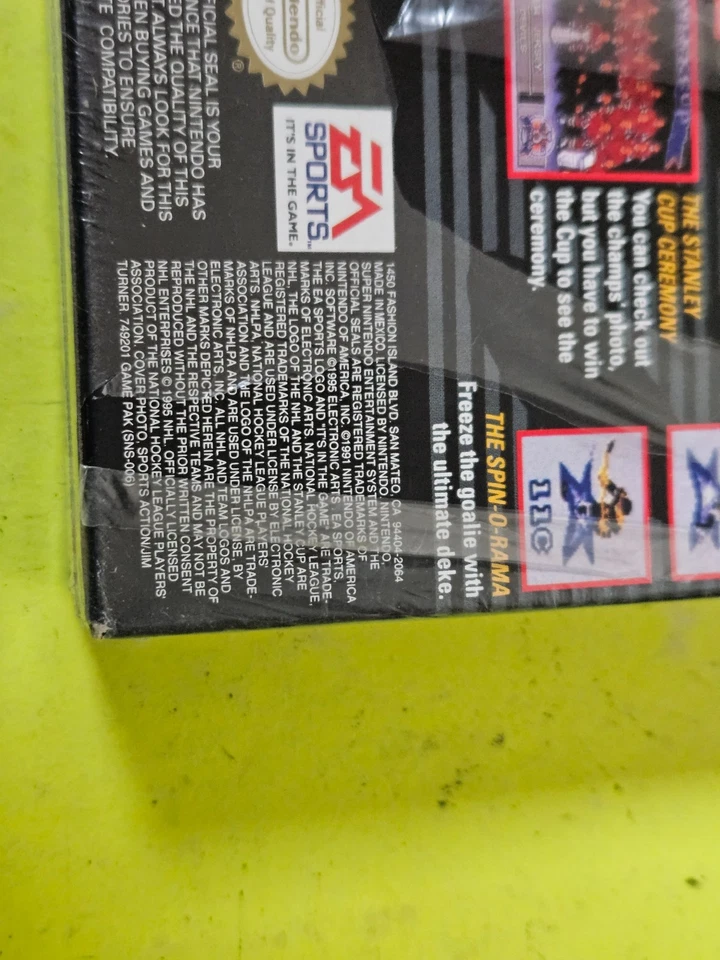 NHL 96 (Super Nintendo Entertainment System, 1995) Factory Sealed, Brand New - Image 4 of 4