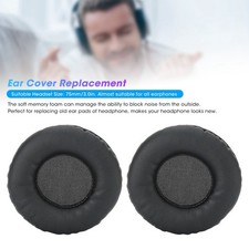 75Mm Headphone Universal Ear Cushions Replacement Headset Foam Ear Pads Cove LS