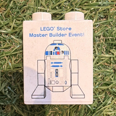 LEGO 2010 Star Wars R2-D2 Master Builder Event Custom Printed Brick 1pc