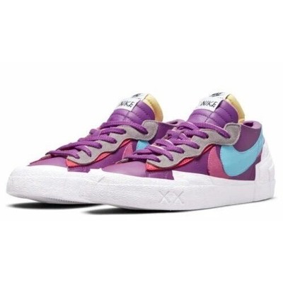 Nike Blazer Low Sacai Kaws Sneakers Purple Dusk/Lagoon Pulse-White DM7901 500 12