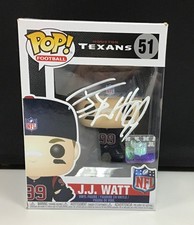 JJ Watt Autografato Texans Funko Pop Beckett Coa NFL
