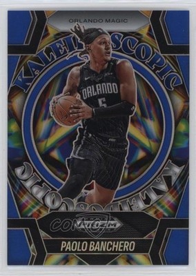 2024-25 Panini Prizm Black Kaleidoscopic Blue 135/199 Paolo Banchero #19 s3g