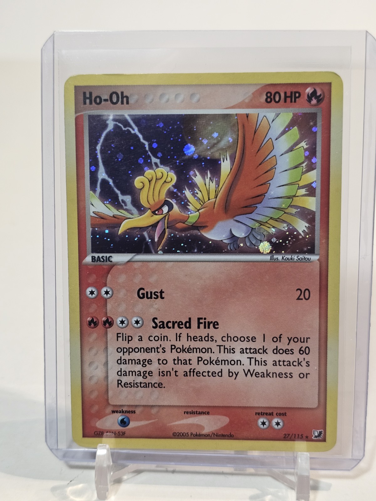 Pokemon Unseen Forces  Ho-Oh 27/115 [Reverse Holo] - Unseen Forces (UF)